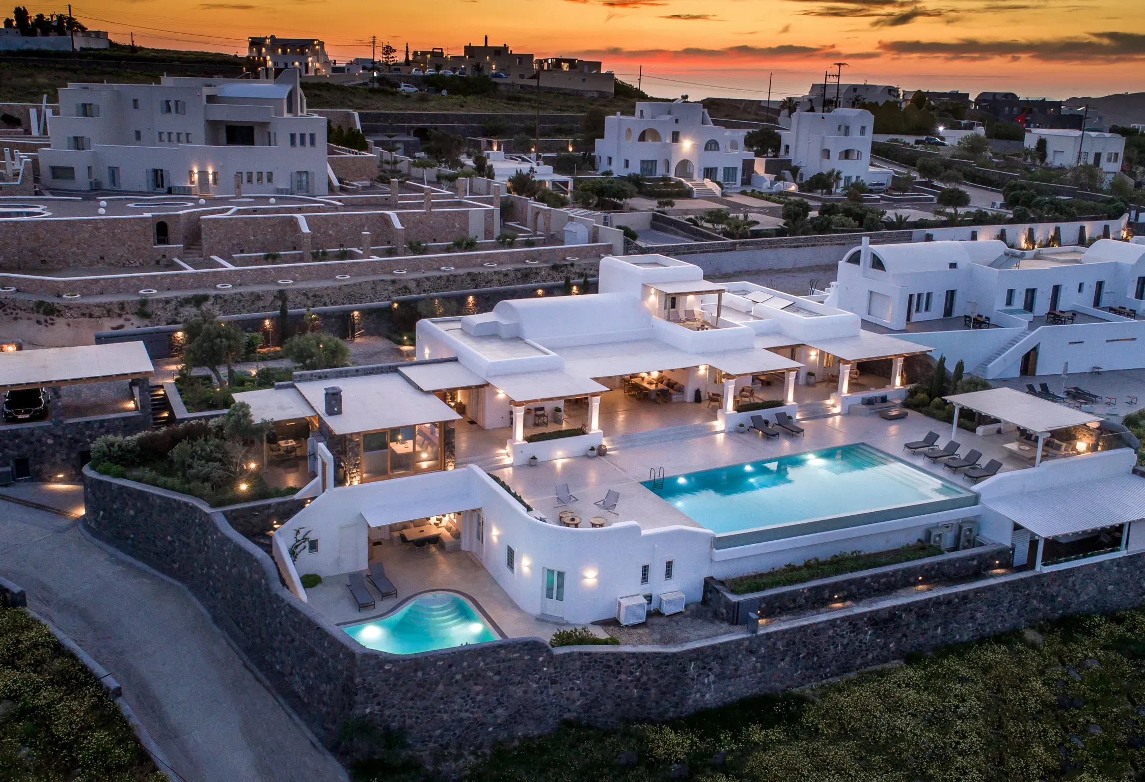 Rmoceanfrontrentals Greekvilla Santorini Villa Santa Rina