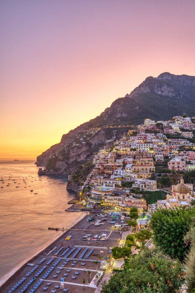 Beautiful Positano on the italian Amalfi coast