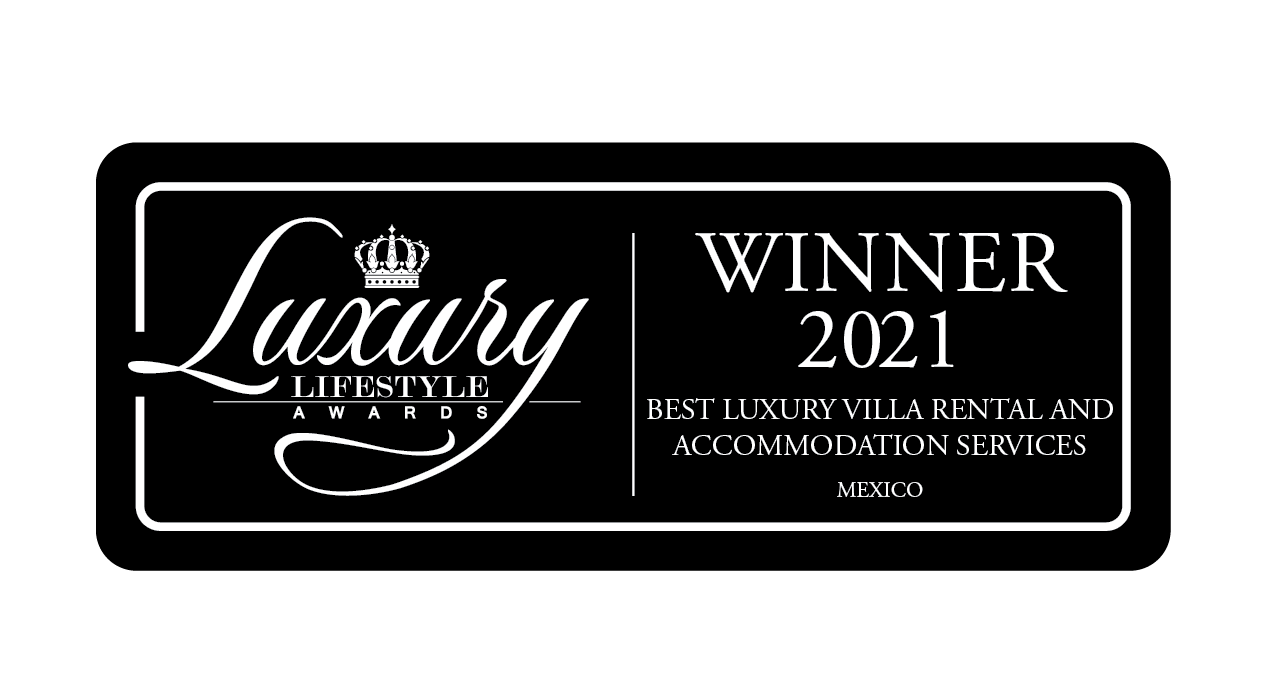 Luxury Lifestyle Awards winner label: Winner 2021, Best Luxury Villa Rental and Accommodation Services, Mexico
